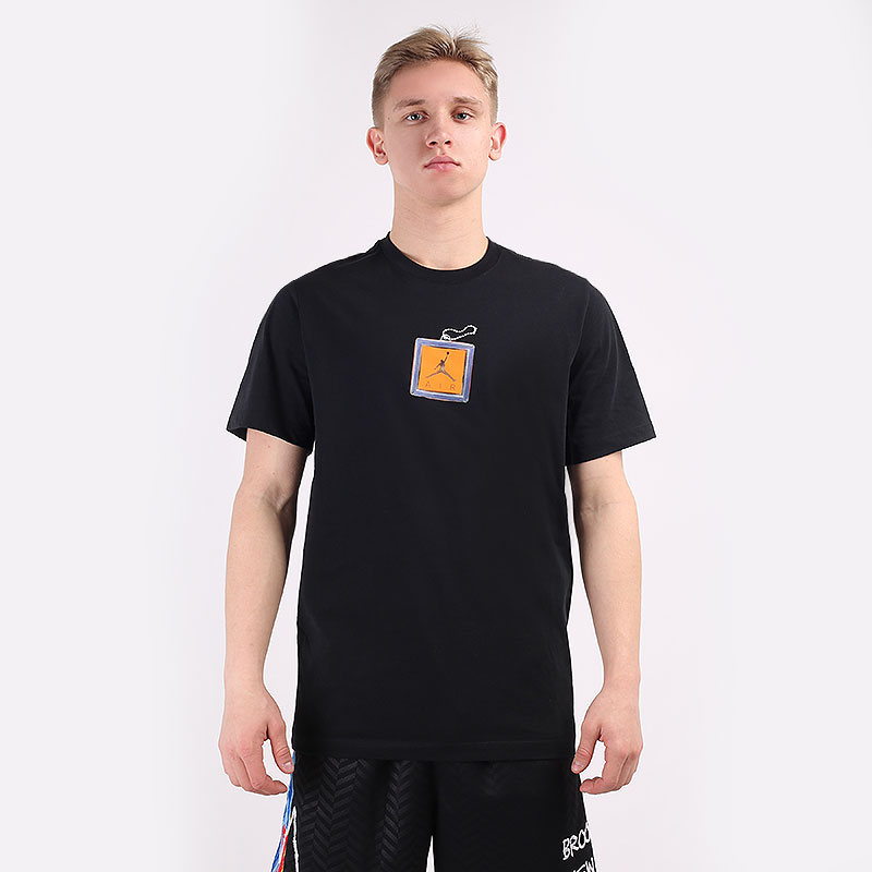 мужская черная футболка Jordan Keychain Crew Tee CV5157-010 - цена, описание, фото 4